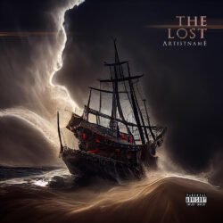 Lost mixtape cover art - for Alternative Rock, Heavy Metal Music - style Cinematic Style, Photographic - in Black, White Color