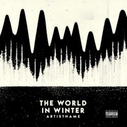 Traditional Cover - for Ambient, Dark Ambient Music - style Minimalist, Monochrome - in Black, White Color