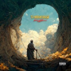 spotify cover art - for Ambient, Folk Music - style Oil Painting, Surrealist - in Blue, Yellow Color