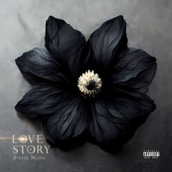 album cover artwork - for Alternative Rock, Dark Pop Music - style Dark Surrealism, Gothic Art - in Black, Grey Color