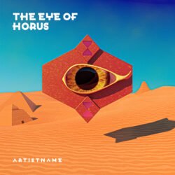 Album Art - for Electronic, Ambient Music - style Conceptual Art, Surrealist - in Red, Orange Color