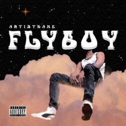 R&B Cover Art - for Hip-Hop, Trap Music - style Illustrated, Anime - in Black, White Color