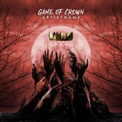 Game Of Crown premade Halloween album cover art design - for Hip-Hop, Trap Music - style Dark Fantasy, Photographic - in Red, Black Color