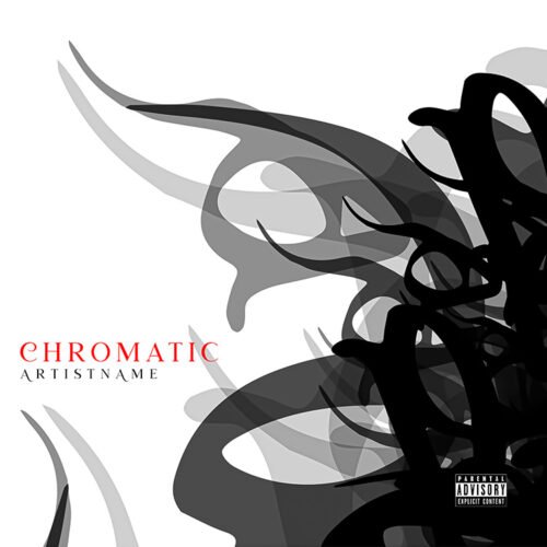 soundcloud cover art - for Alternative Rock, Ambient Music - style Abstract, Minimalist - in Red, Black Color