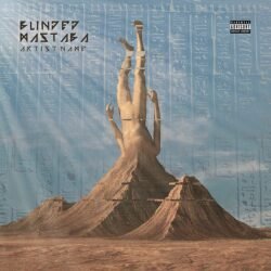 ancient egypt album cover - for Experimental, Dark Ambient Music - style Conceptual Art, Surrealist - in Blue, Brown Color