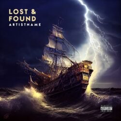 Lost & Found Nightmare Cover Art - for Alternative Rock, Ambient Music - style Cinematic Style, Realism - in Blue, Yellow Color