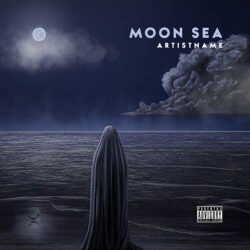 mystery album art - for Ambient, Dark Ambient Music - style Surrealist, Cinematic Style - in Blue, Grey Color