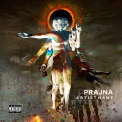 Peace Album Cover - for Alternative Metal, Progressive Metal Music - style Conceptual Art, Surrealist - in Orange, Yellow Color