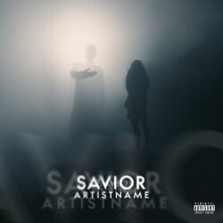 Haunted Album Cover - for Ambient, Dark Ambient Music - style Cinematic Style, Conceptual Art - in Black, Grey Color