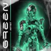 Buy Green Humanoid Robot Album Cover Art • Buy Cover Artwork