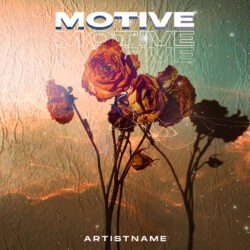 motive album cover art - for Alternative Rock, Ambient Music - style Collage, Conceptual Art - in Red, Orange Color
