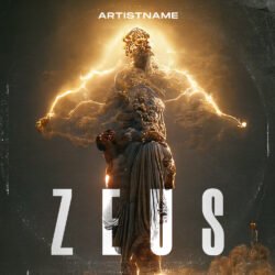 Rock Album Cover Art - for Alternative Metal, Dark Ambient Music - style Cinematic Style, Dark Fantasy - in Black, Grey Color