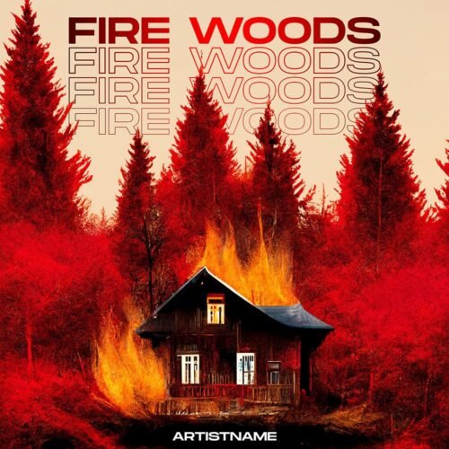 Landscape cover art - for Alternative Rock, Indie Rock Music - style Collage, Photographic - in Red, Orange Color