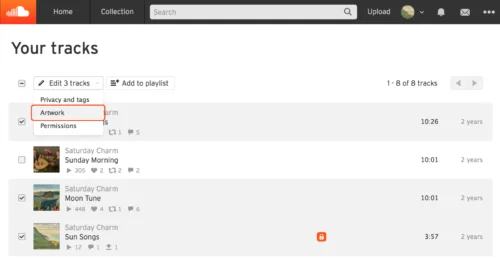 How To Upload/Change Multiple Soundcloud Cover Art?