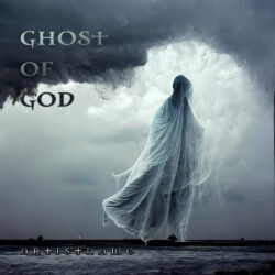 Ghost album cover art - for Ambient, Dark Ambient Music - style Dark Fantasy, Dark Surrealism - in Black, Grey Color