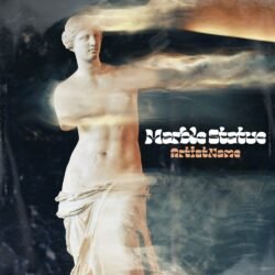 Marble Statue Album Cover Art - for Ambient, Chillwave Music - style Collage, Conceptual Art - in Black, Grey Color