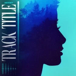 Blue Exposure Premade Album Cover Art