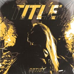 Grunge premade album cover art - for Alternative Rock, Grunge Music - style Collage, Illustrated - in Yellow, Black Color