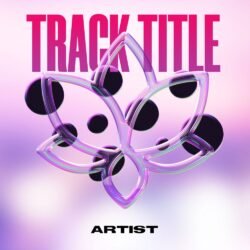 Leaf bubble premade album cover art - for Dance-Pop, Electronic Music - style Abstract, Minimalist - in Pink, Purple Color