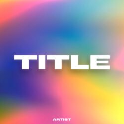 Pastel premade album cover art - for Ambient, Chillwave Music - style Abstract, Minimalist - in Pink, Blue Color