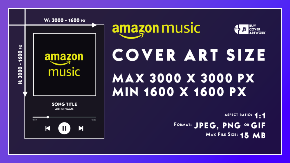 Amazon Music Album Cover Art Size