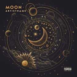 Half Moon Premade Album Cover Art