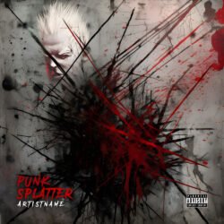 Punk Splatter Premade Album Cover Art