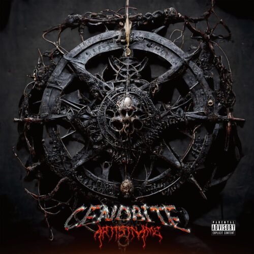 Cenobite premade album cover art - for Death Metal, Black Metal Music - style Dark Fantasy, Gothic Art - in Black, Grey Color