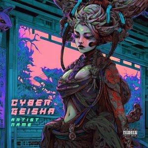 Cyber Geisha Premade Album Cover Art