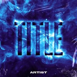 Winds premade album cover art - for Ambient, Dark Ambient Music - style Abstract, Cinematic Style - in Blue, Purple Color