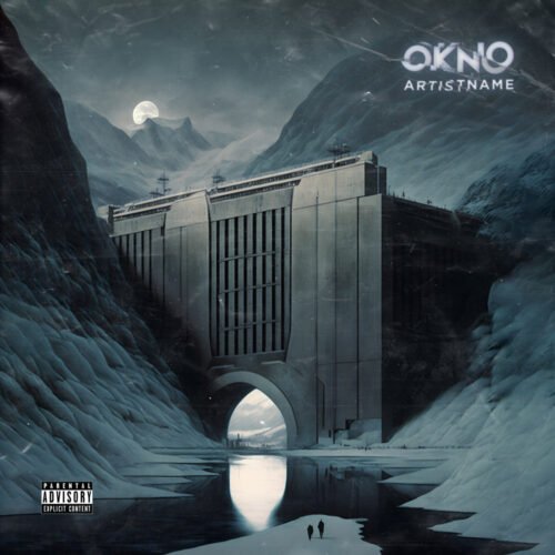 Okno premade album cover art - for Ambient, Dark Ambient Music - style Cinematic Style, Conceptual Art - in Blue, Grey Color