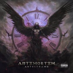 Antemortem premade album cover art - for Death Metal, Black Metal Music - style Dark Fantasy, Conceptual Art - in Purple, Black Color