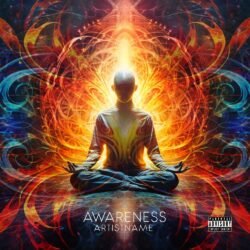 Awareness Meditation Premade Album Cover Art