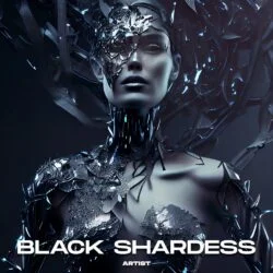 Black Shardess Women Portrait Premade Album Cover Art