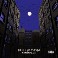 Full Moon Premade Album Cover Art