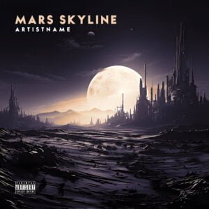 Mars Skyline Soundtrack Premade Album Cover Art