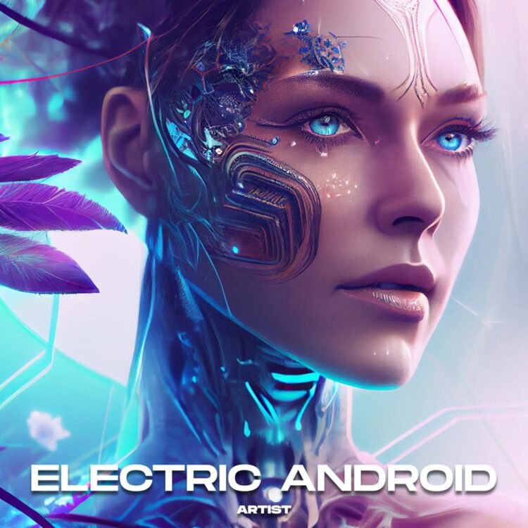 Electric Android Premade Album Cover Art