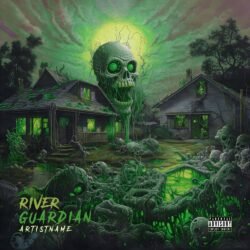 River Guardian Premade Brutal Death Metal Album Cover