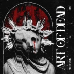Art of Dead exclusive premade doom metal album artwork - for Black Metal, Death Metal Music - style Dark Fantasy, Dark Surrealism - in Red, Black Color