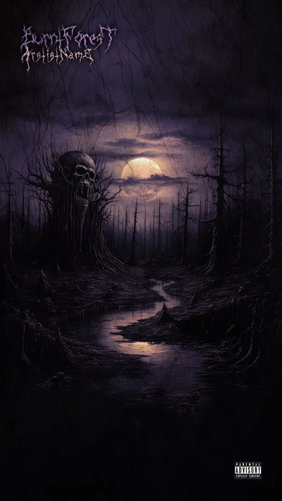 Burnt Forest Exclusive Premade Depressive Suicidal Black Metal Cover Art