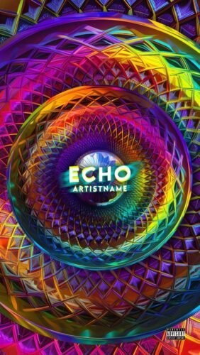 Echo Exclusive Psychedelic Digital Artwork For Sale • BCAW