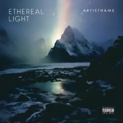 Ethereal Light exclusive premade atmospheric cover artwork - for Ambient, Dark Ambient Music - style Cinematic Style, Photographic - in Blue, Yellow Color