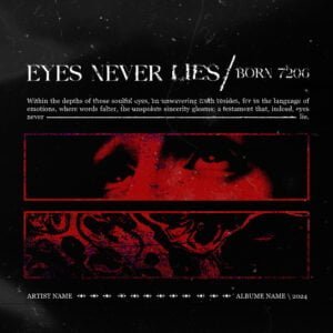 Eyes Never Lies Premade Contemporary Modern Album Cover Art