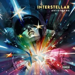 Interstellar exclusive premade movie cover artwork for sale - for Electronic, Synth-Pop Music - style Cinematic Style, Sci-Fi Style - in Blue, Pink Color
