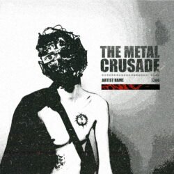 The Metal Crusade exclusive digital artwork for sale - for Alternative Metal, Black Metal Music - style Acid Graphics, Brutalism - in Red, Black Color
