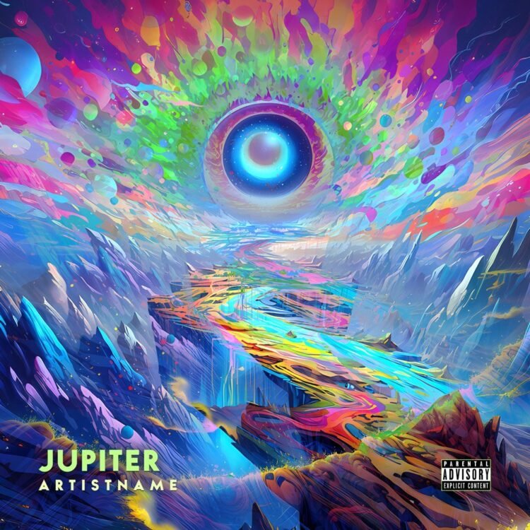 Jupiter Premade Psychedelic Album Cover Art