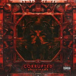 Corrupted Premade Ambient Black Metal Album Cover Art Design