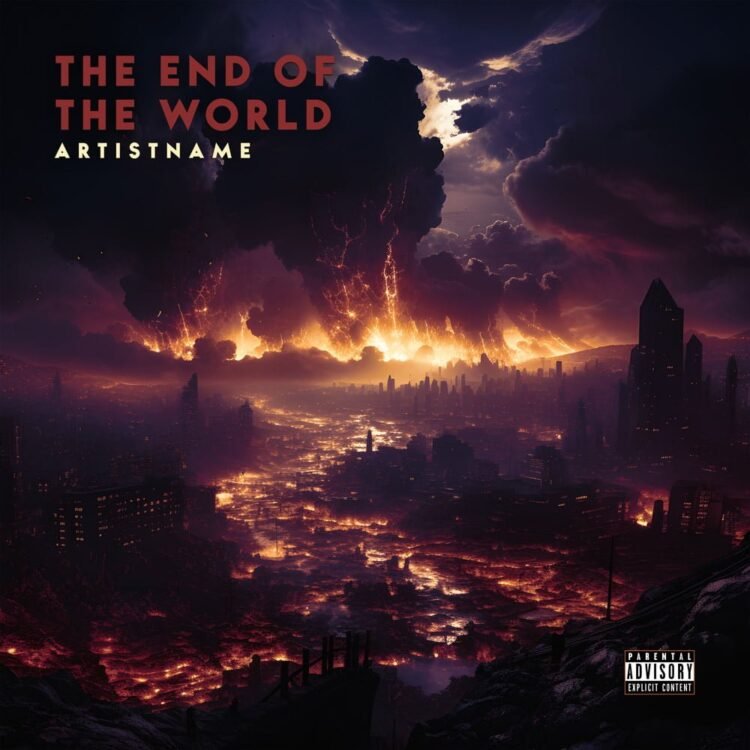 The End Of The World Premade Dark Album Cover Art