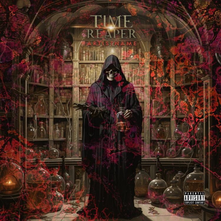 Time Reaper Premade Melodic Death Metal Album Cover Art