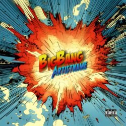 Big Bang Premade Comic Pop Art Album Cover Design